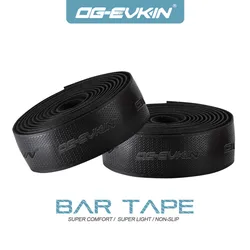 OG-EVKIN BT001 Black Bicycle Handlebar Tape Road Bike Bar Tape PU Breathable Soft Wrap Strap Fixed Gear Belt Cycling Accessories