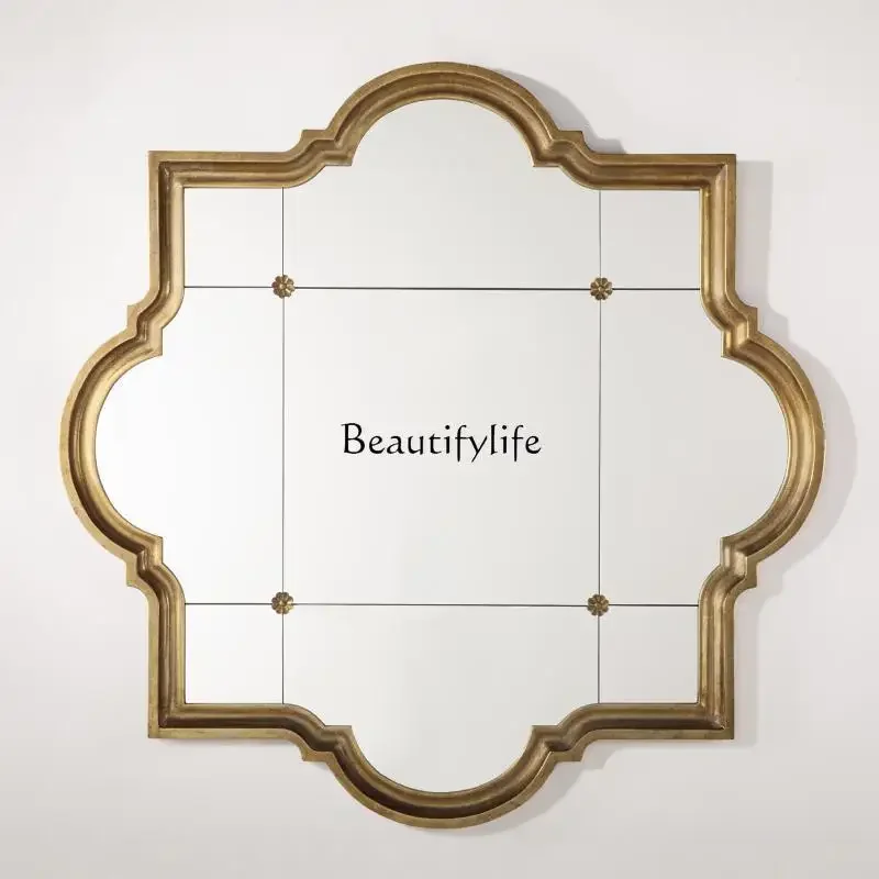 LX8French round wall mirror dressing bathroom mirrorSSS
