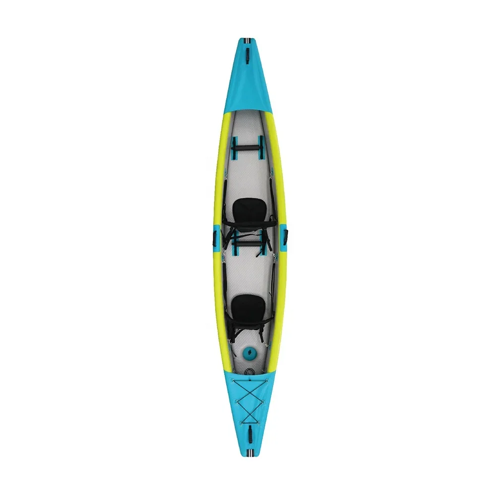 

2024 Inflatable Canoe Double Person Kayak 13.8ft 422cm High Pressure Ocean River Lake Outdoor Water Sports Equipment