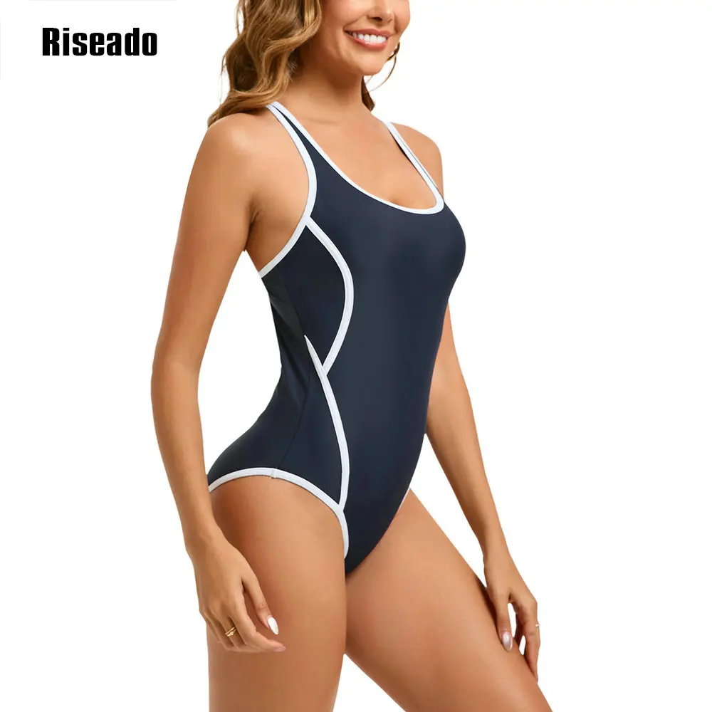 Women's One-Piece Swimsuit,Sexy Cross Back Swimwear, UPF 50+ UV Protection