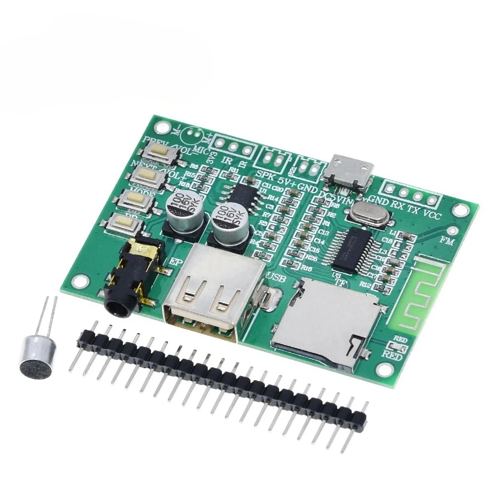 1/3pcs BT201 Dual Mode Bluetooth-5.0 Lossless Audio Power Amplifie Board Module Tf Card U Disk Ble Spp Serial Port Module