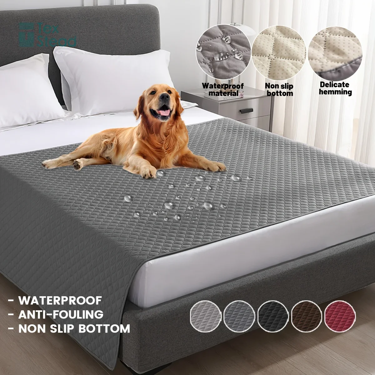 Anti Leaking & Non-Slip Dog Bed Cover,Pet Blanket Sofa Pet Bed Mat,Mattress Protectors Car,Furniture Couch Cover for Cats Dogs