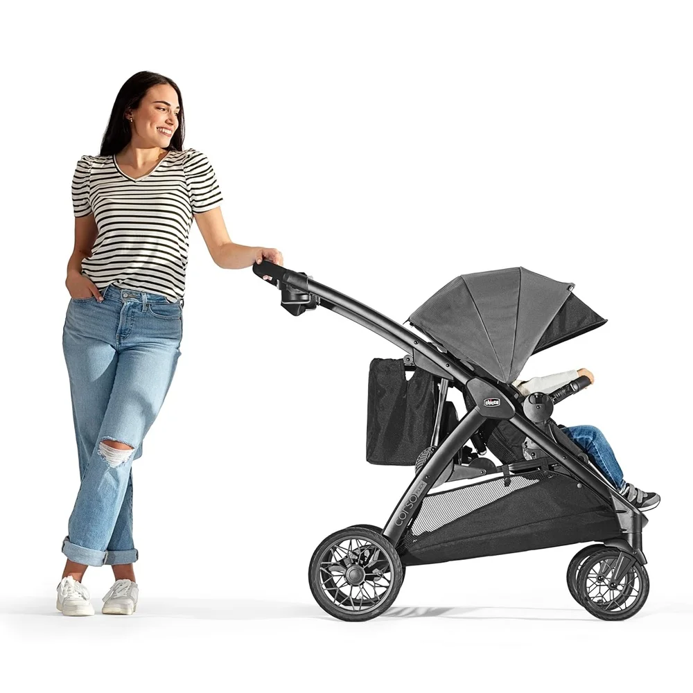 

Convertible Stroller Infants and Toddlers Modular Design Full-Sized Toddler Seat Infant Car Seat Adapter Compact Fold Flex
