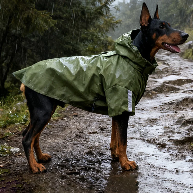 

Waterproof small Large Dog Raincoat Reflective Medium big Dog Clothes Breathable Rain coat Jacket dogs poncho Clothing Vest Rain