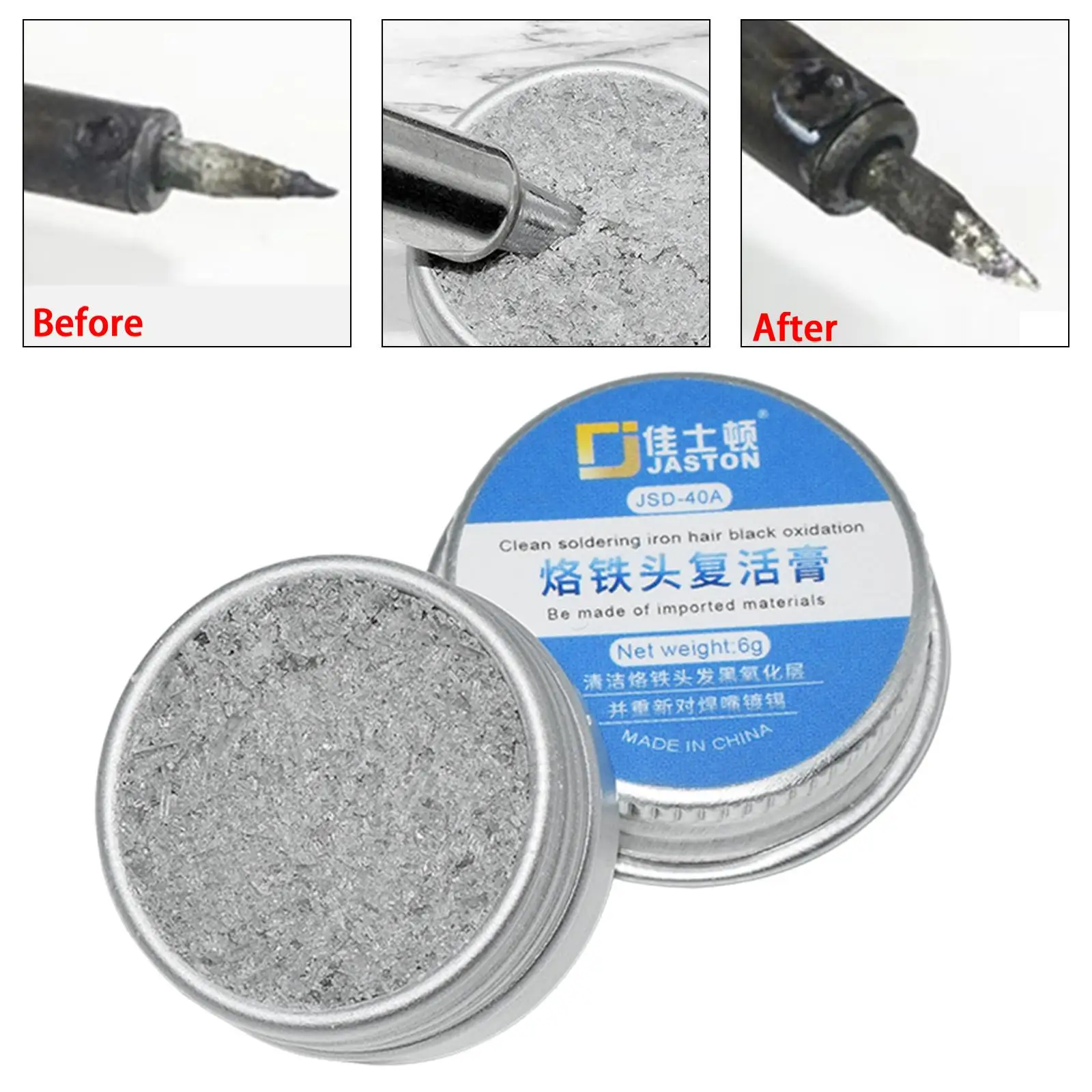 Reusable Soldering Tip Cleaner Cleaning Maintenance Paste Flux for Welding
