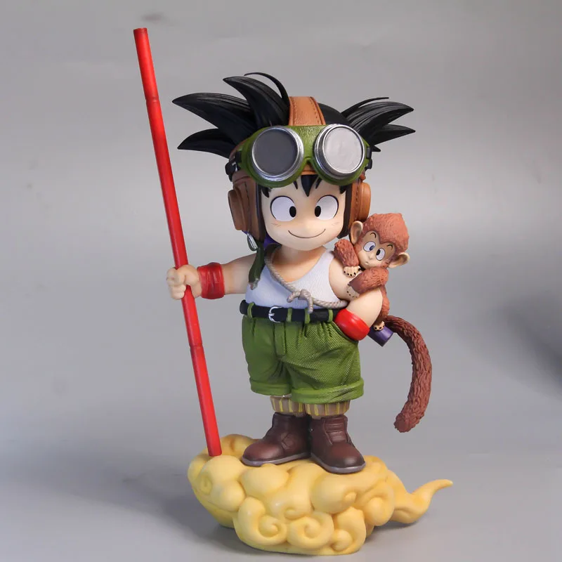 

Dragon Ball Child Young Son Goku with Monkey Cute Version Anime Action Figure Toys 26CM