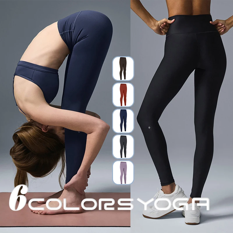 Yoga 7/8 HIGH-WAIST  LEGING Women's Comfort Sexy Hip Lifting Running Exercise Fitness Elastic High Waisted Yoga Pants Letters