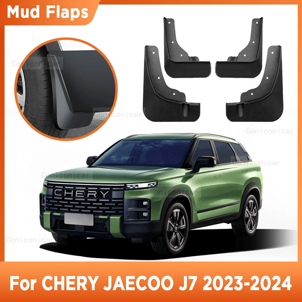 

For Chery JAECOO J7 2023 2024 Mudflaps Mud Guards Flaps Splash Guards Mudguards Fender Front Rear Wheel Protection Accessories