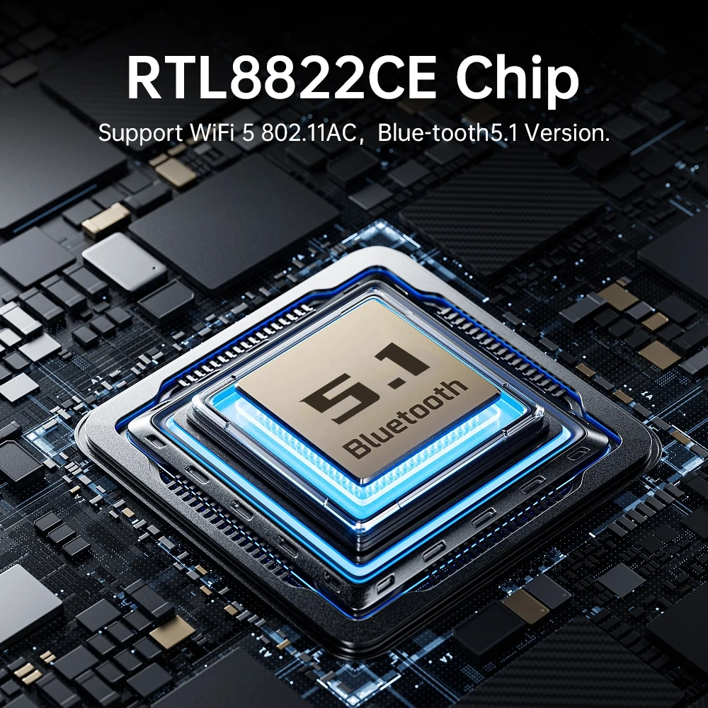 RTL8822CE BT5.1 1200Mbps AC1200 PCIE WiFi Adapter Dual Band 2.4G/5GHz Wireless Network Card Desktop PC For Win10/11