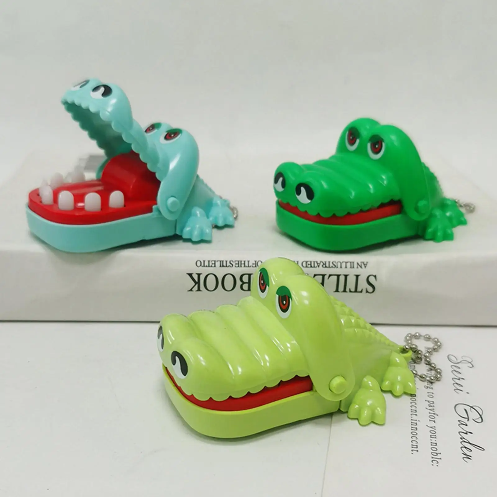 Jouets de dents de crocodile pour enfants, alligator mordant les doigts, entraînement de réaction, drôle et interaction parent-enfant, farces, cadeau pour enfants