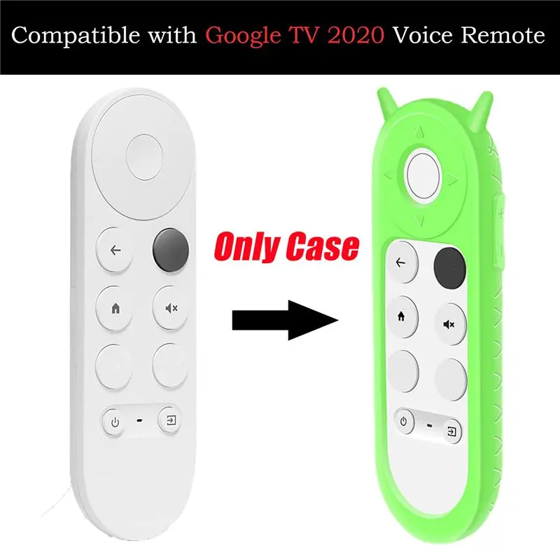 A42Z-Silicone Cover For Google Chromecast 2020 Remote Control Antislip Antifall Remote Control Case view 6