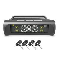 Air Pressure Sensors Included Solar TPMS For Cars Intelligent Tire Pressure Monitoring System Featuring Temperature Gauge