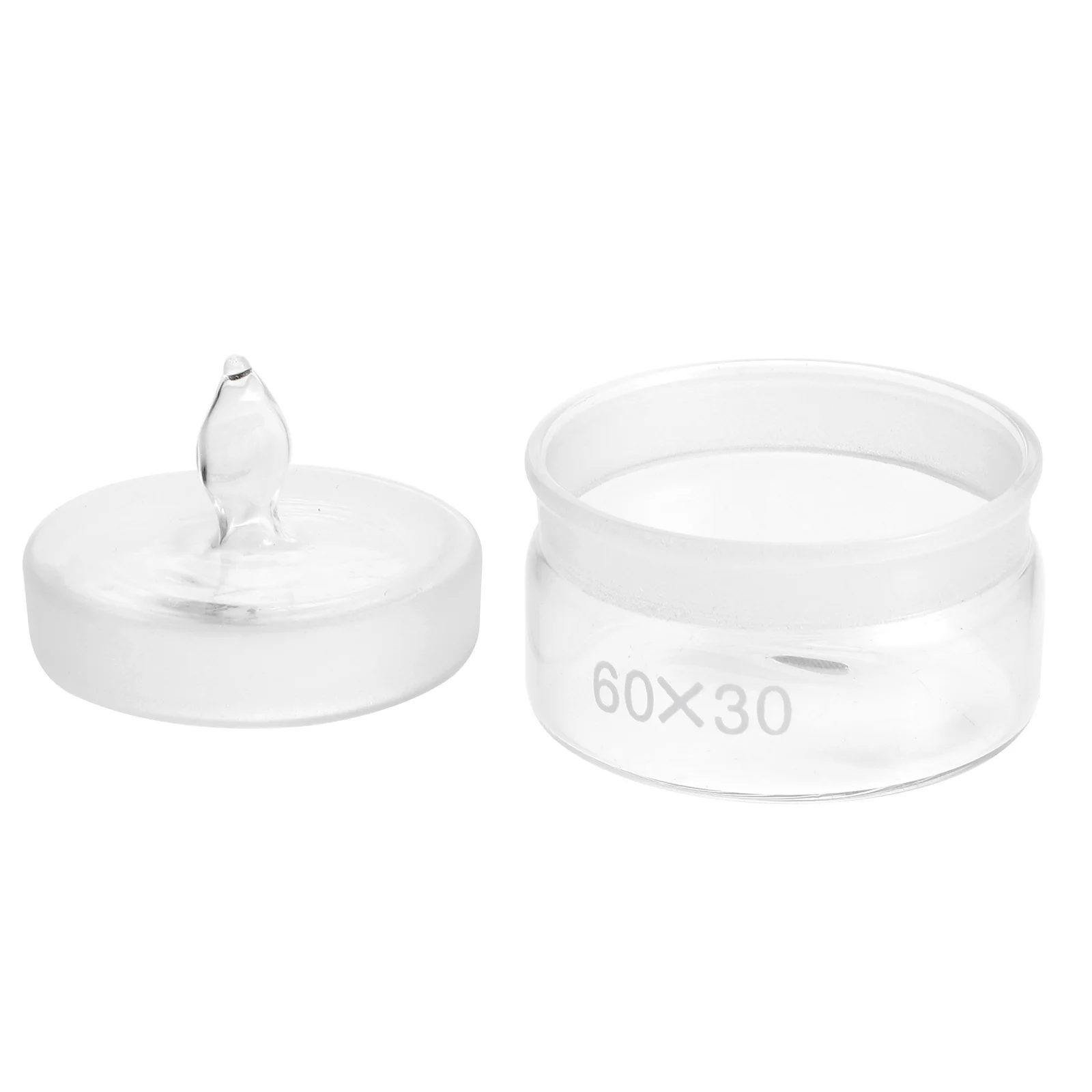 

1Pcs Low Form Weighing Bottle 60 X 30Mm Precision Glass Container for Specific Gravity Measurement and Sample Storage