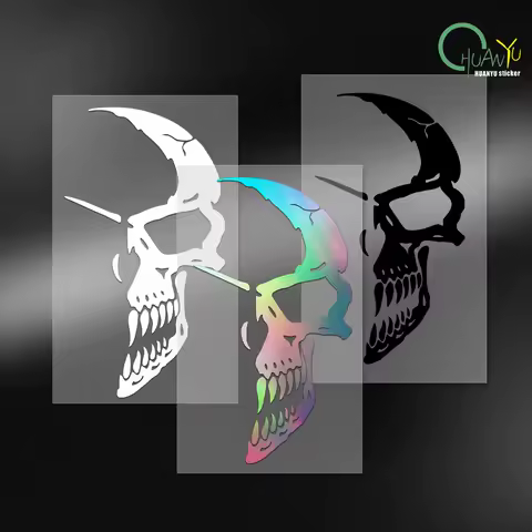 Harley 883 Motorcycle Decal Personalized Sticker Devil Trend Marvel Punisher Fuel Tank Motorcycle Reflective Sticker