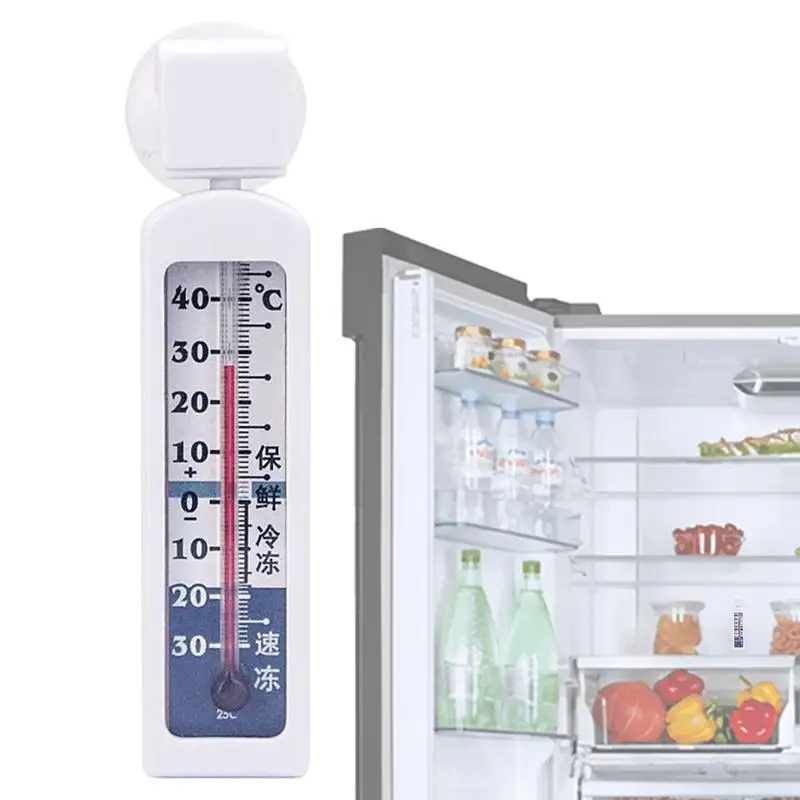 -30℃-40℃ Refrigerator Freezer Thermometer Monitor Freezer Thermograph with Suction Cup Home use Freezer Monitoring Thermometer