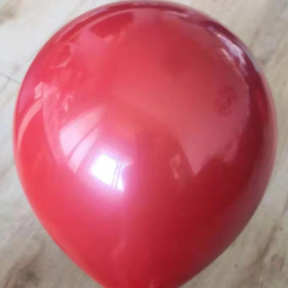 

25 Pcs Garnet Red Double Layer Balloons Natural Latex Wedding Party Decorative Chic Lovely DIY Projects