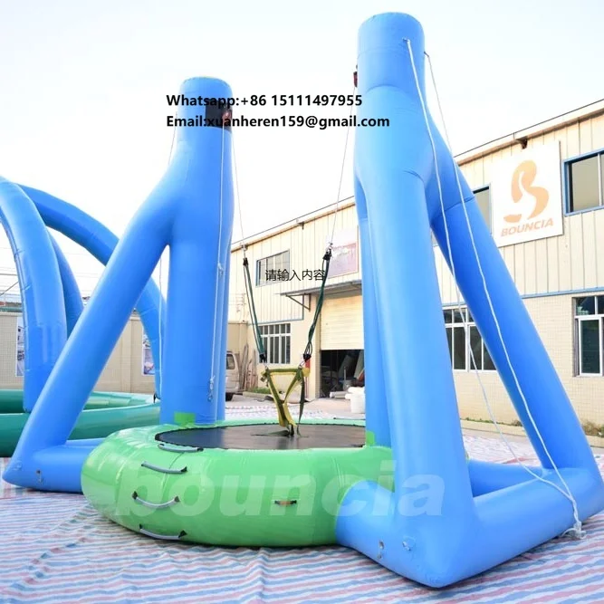Inflatable Bungee Jump Trampoline for Commercial Use
