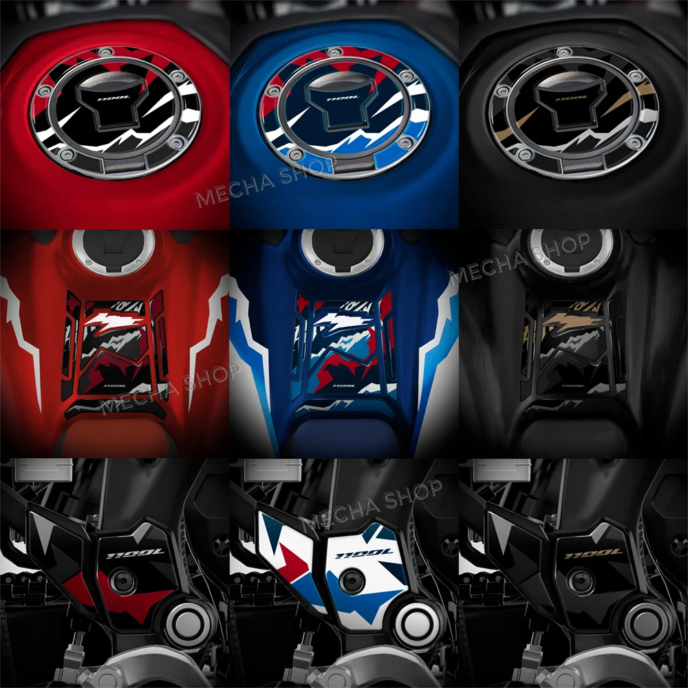 For Africa Twin CRF 1100 L CRF1100L 2025 2026 3D Motorcycle Stickers Tank Pad Protection Complete Kit 3