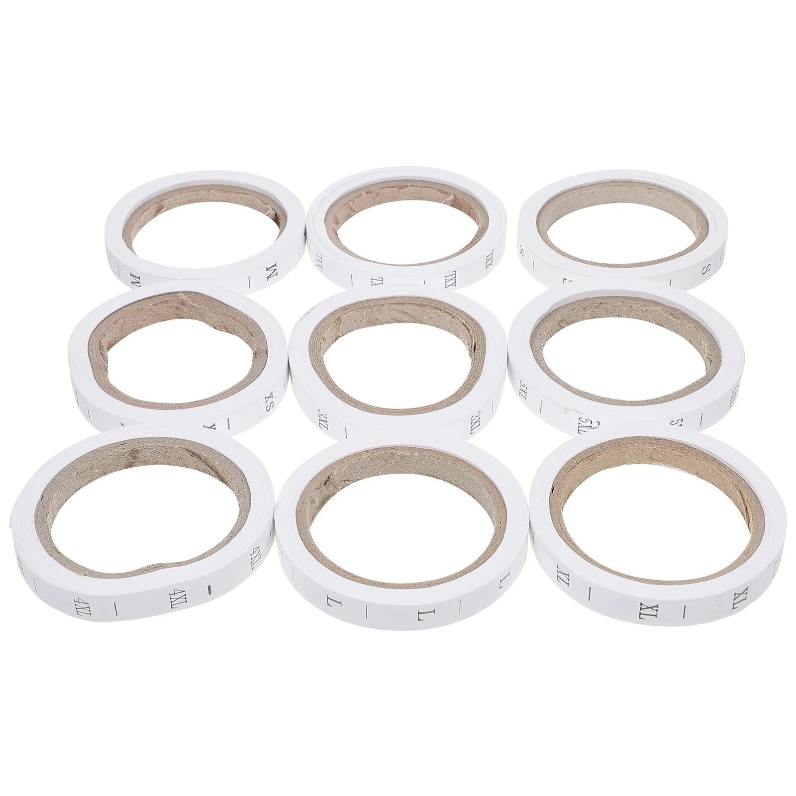 8 لفات من علامات حجم الملابس، ملصقات ورقية عالمية، مريحة ولطيفة للملابس والقمصان والفساتين والزي المدرسي #2