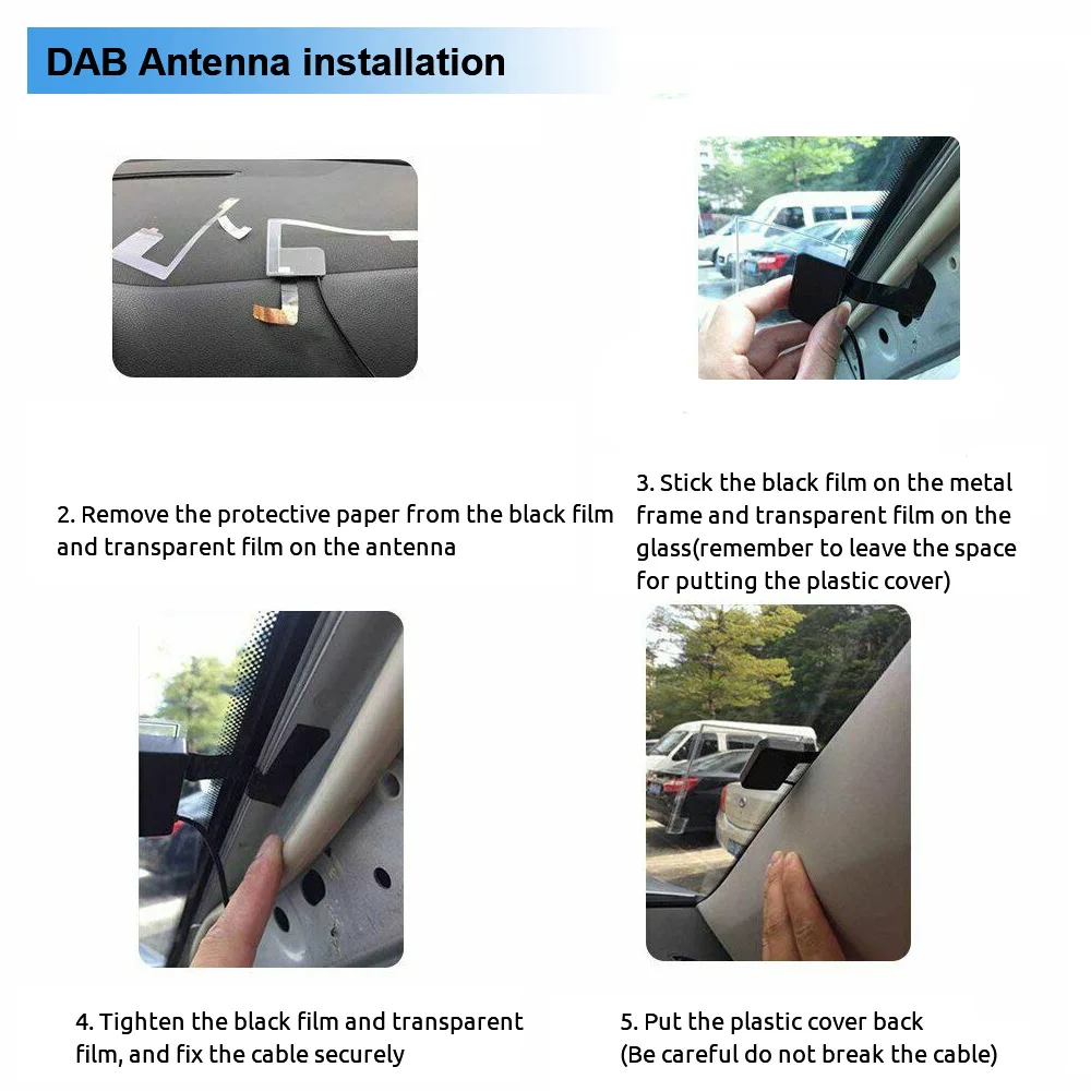 MOPECT 7 Zoll Universal Auto-Stereoanlage Doppel-DIN Android 15 CarPlay 4+64G GPS-Navigation Touchscreen Bluetooth AM/FM SWC+DAB&AHD – Detail 12