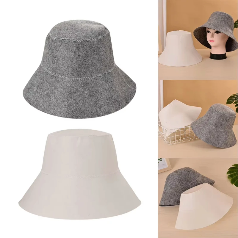 1/3 Stück Filz-Saunahut, Badekappe mit Hitzeisolierung, Verdickte Filz-Duschhaube, Kopfschutz, Wasserabsorbierend, Tragbare Schnelltrocknende Duschhaube