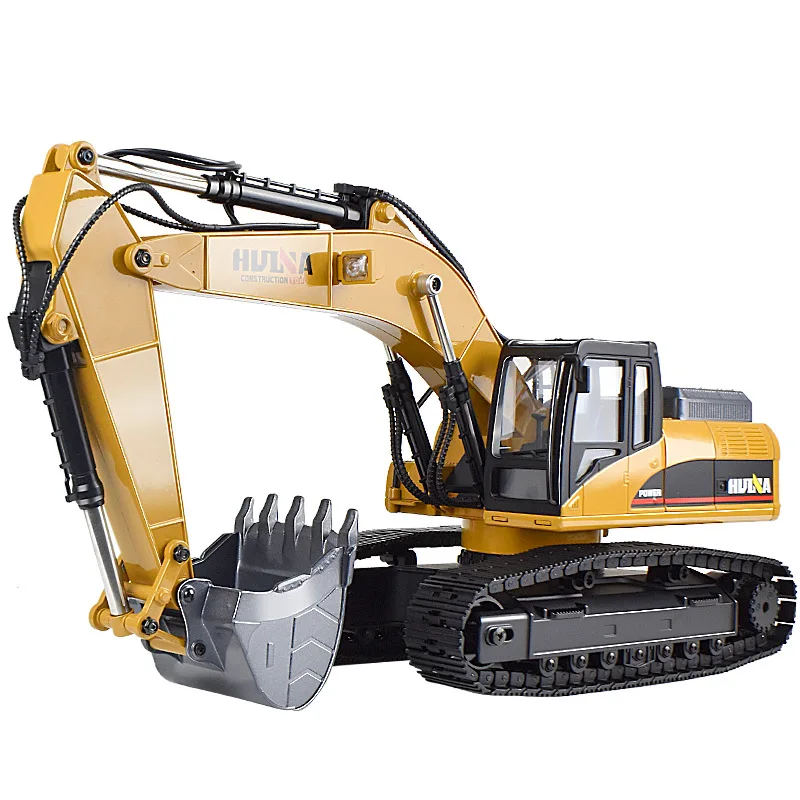 Newest Version Full Metal Huina 1580 Excavator 1:14 Scale 23Channels RC Full Alloy Remote Controlled Toys Excavator