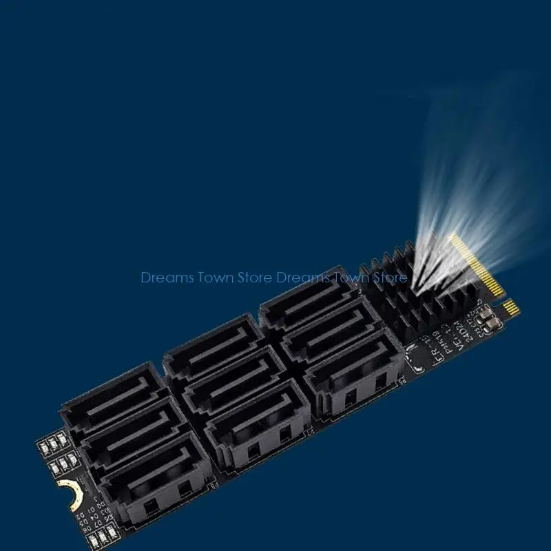 HX6A 9port SATA6GBPS thẻ PCIE cho nhiều ổ đĩa không cần cài đặt dễ dàng trình điều khiển
