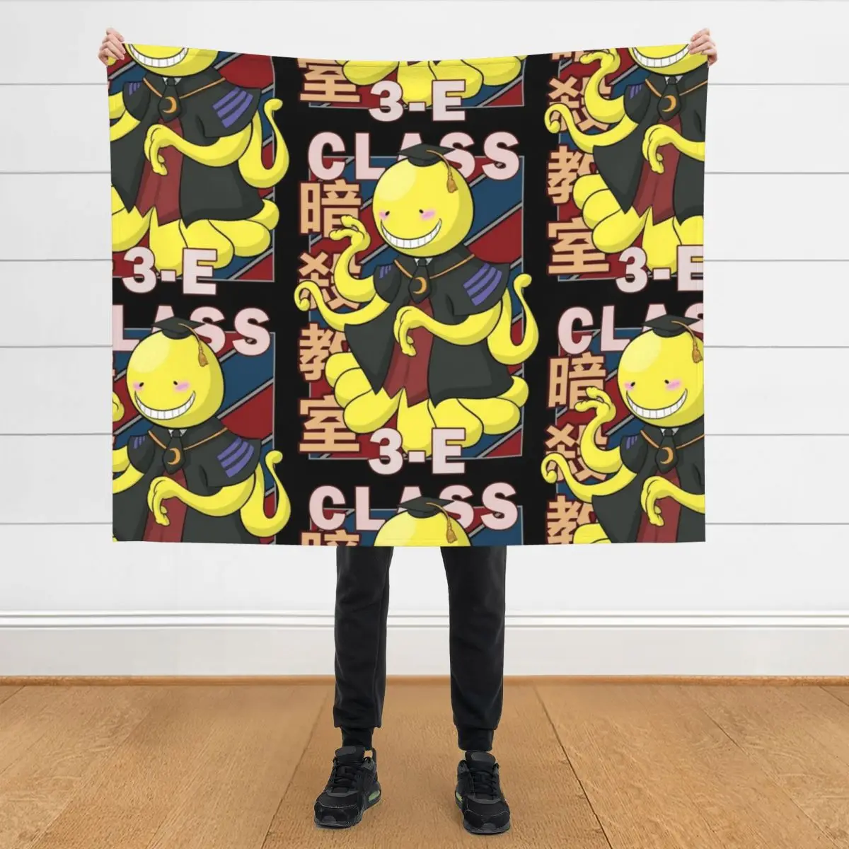 

Koro sensei V2 Vintage Stripe Design Throw Blanket Luxury St heavy to sleep Sleeping Bag Hairy Blankets