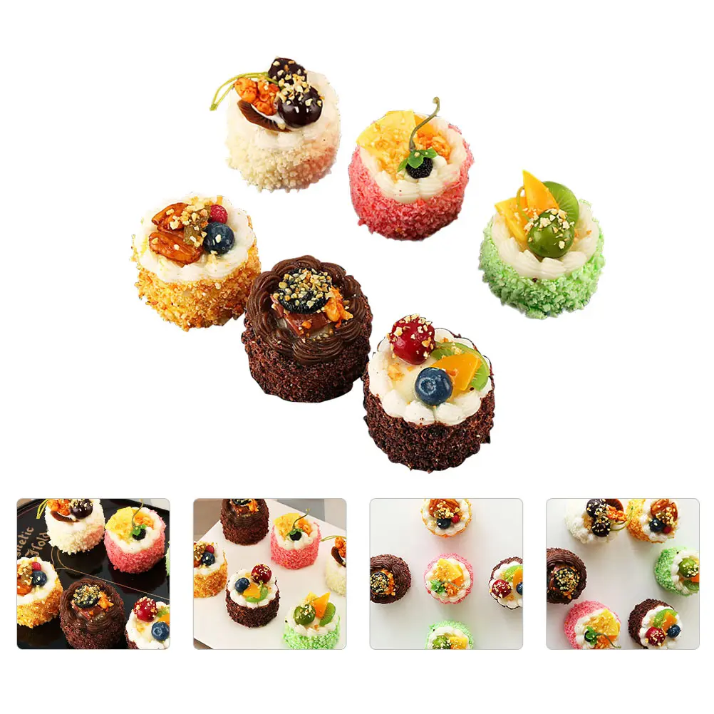 

6 Pcs Refrigerator Magnet Stickers 3D Fridge Decorations 3D Refrigerator Magnets Simulated Cartoon Design Kitchen Accessories