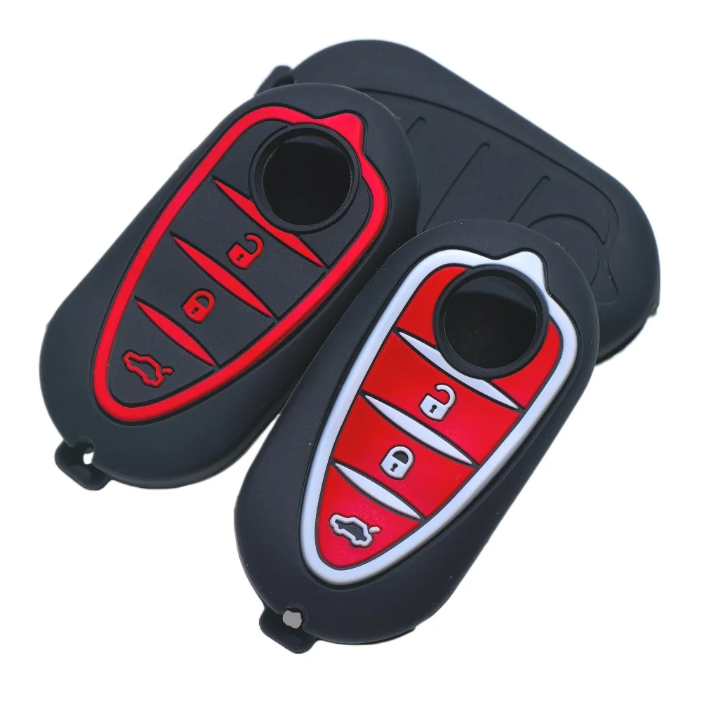 

Силиконовый держатель для ключей для Alfa Romeo Giulietta Myth Junior 4C Romeo Mito Myth 159 GTO GTA, автомобильный пульт дистанционного управления, автомобильные аксессуары