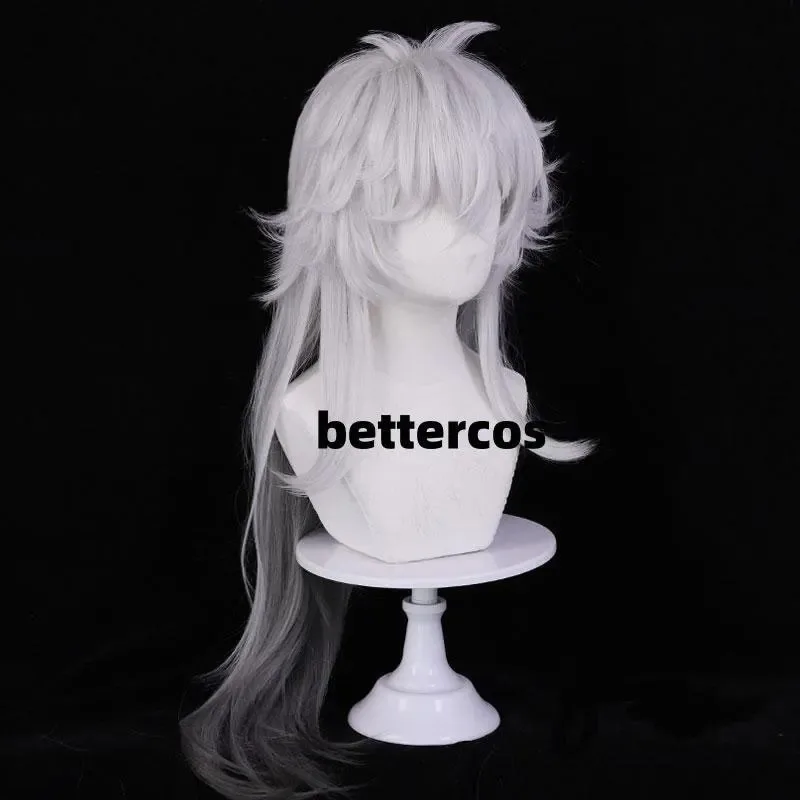 Juego Arknights The Decadenza Lappland Cosplay peluca de pelo largo blanco roto para Halloween juego de rol Prop VB;.HT;'H77L