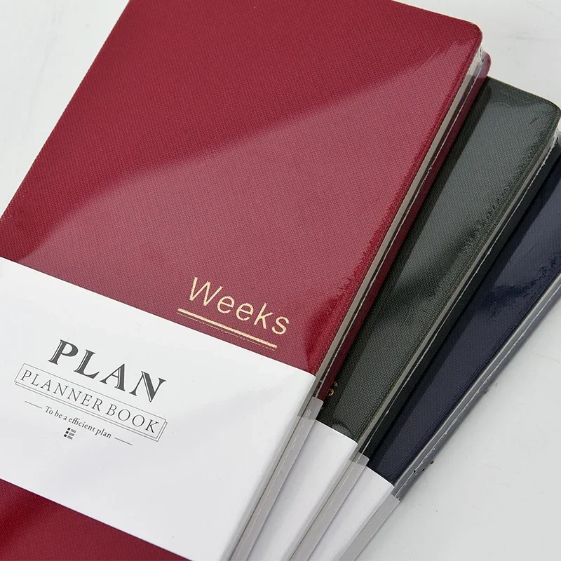 دفتر مخطط أسبوعي جديد ذاتي التعبئة، خطة يومية أسبوعية بسيطة ومبتكرة، جدول زمني من القماش، دفتر ملاحظات محمول