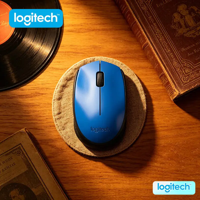 

Accurate-Movement Logitech M170 Wireless Optical Mouse 2.4GHz 10m Range 12-Month Battery for Office Home Daily Use
