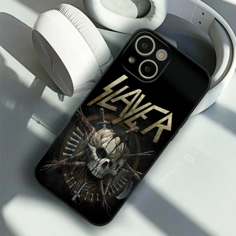 Slayer Heavy Metal Rock Band Phone Case FOR IPhone 14 13 11 12 Pro 8 7 Plus X 13 Pro MAX XR XS MINI SE 2020 Black Covers