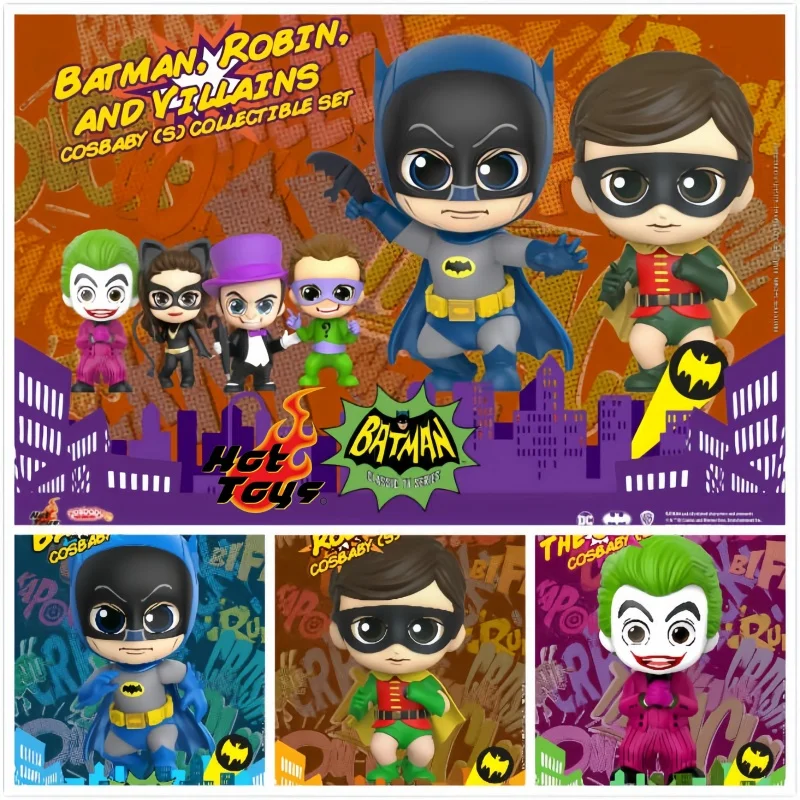 

HotToys COSBABY Мини Коллекционная Фигурка Орнамент COSB706 Бэтмен COSB707 Robin COSB708 Джокер COSB705 DC Hero Villain Набор игрушек