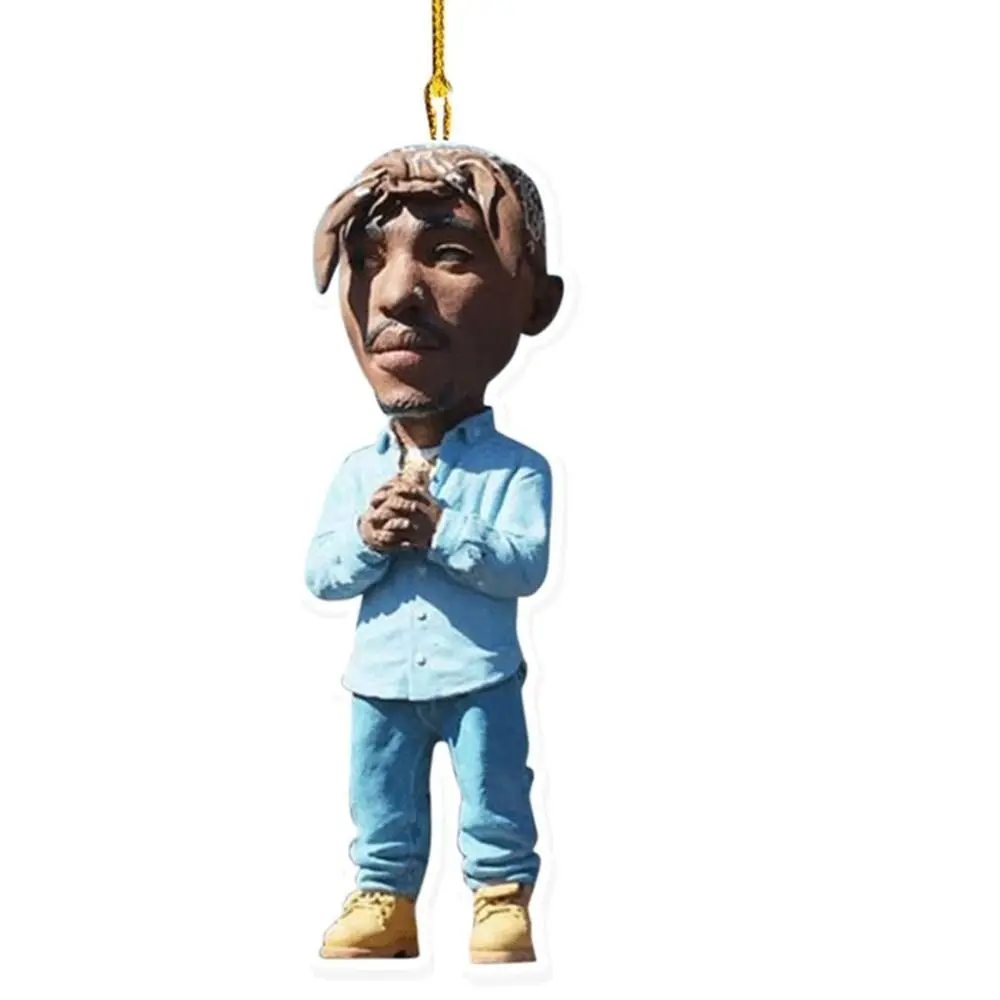 

Rapper Hanging Classic Rapper Posture Ornament Anime Figures Cartoon Rapper Hanging Ornament 8cm Acrylic Car Interior Decoration