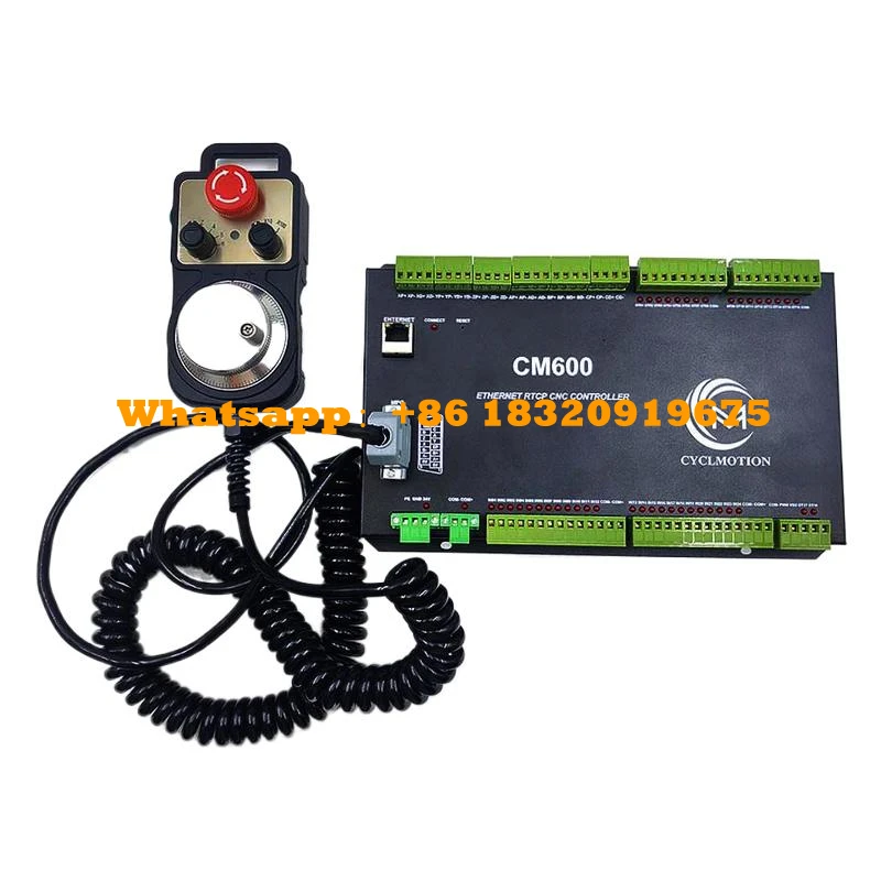 CNC Engraving Machine Control Card 3axis 4axis Cyclmotion Supports 5axis RTCP 3D Real-Time Tool Path CM600R 6axis Handwheel