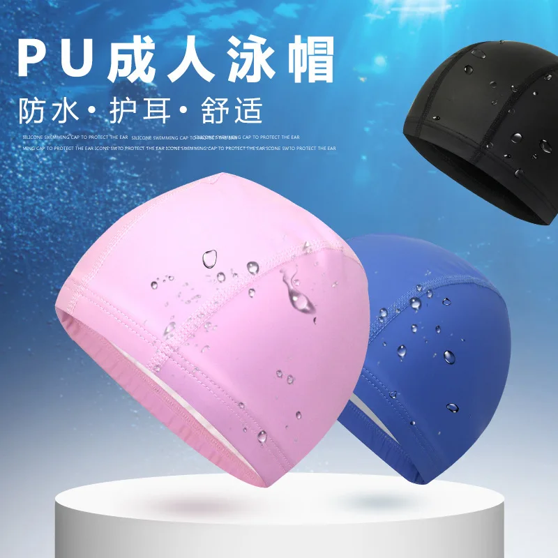 للجنسين بو قبعة السباحة مجموعات 2 قطعة/المجموعة السباحة كاب + سدادة الأذن أو نظارات الوقاية للسباحة للبالغين أطفال