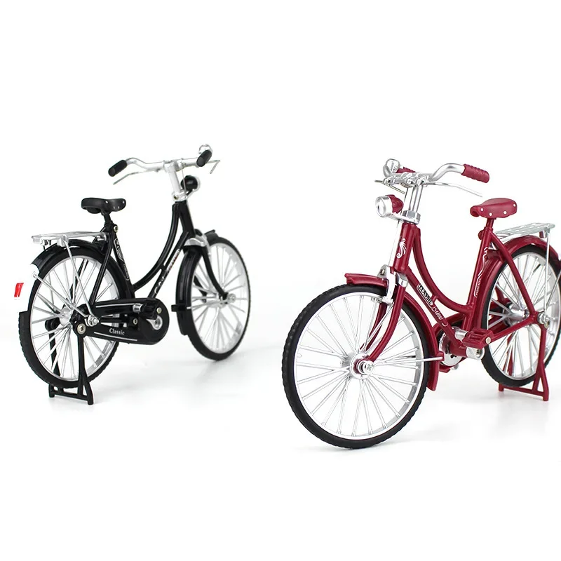 Nieuwe 1:10 Mini Legering Model Fiets Diecast Metalen Vinger Retro Fietsen Volwassen Simulatie Collectie Geschenken Speelgoed Voor Kinderen