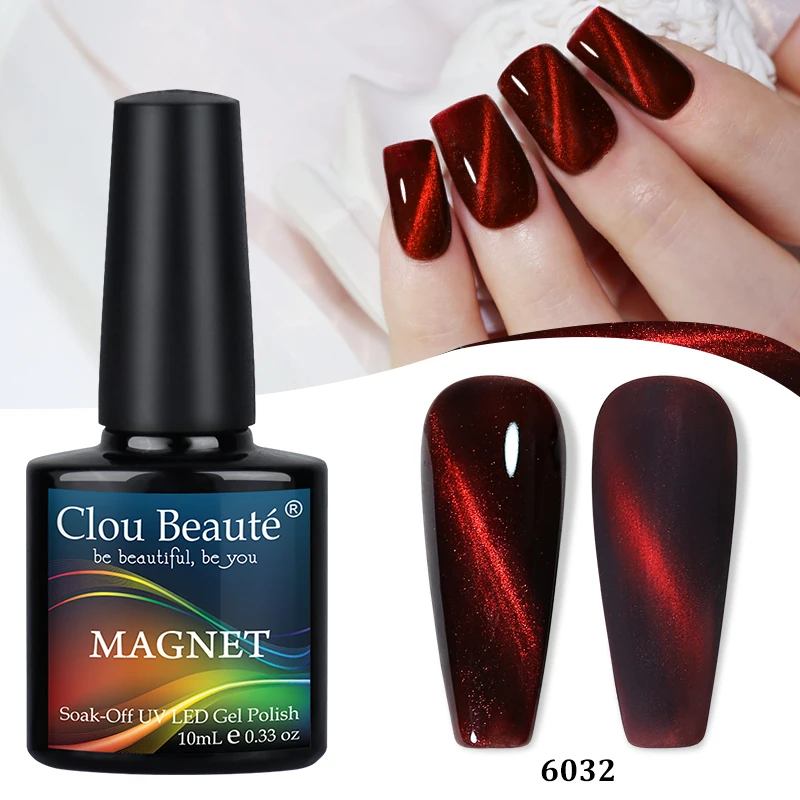 Clou Beaute Rood Groen Kristal Cat Eye Magnetische Gel Nagellak 9D Galaxy Effect Holografische Reflecterende UV LED Vernis Nail Art