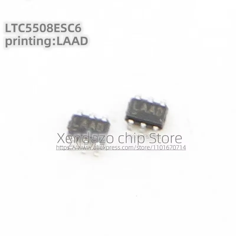 

5pcs/lot LTC5508ESC6#TRPBF LTC5508ESC6 Silk screen printing LAAD SC70-6 package Switch regulator chip
