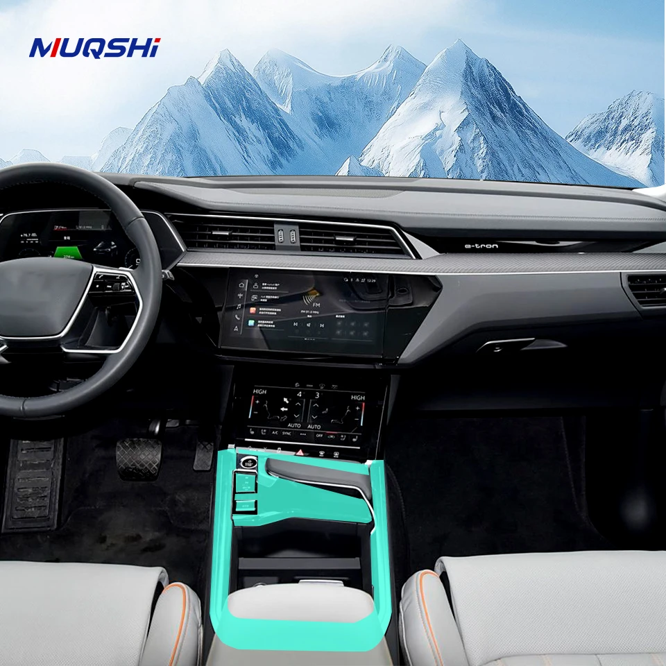 

For Audi e-tron PPE 2020-2024 Pre cutting Car Interior PPF Paint protection Film TPU Gear Panel Anti-Scratch Sticker