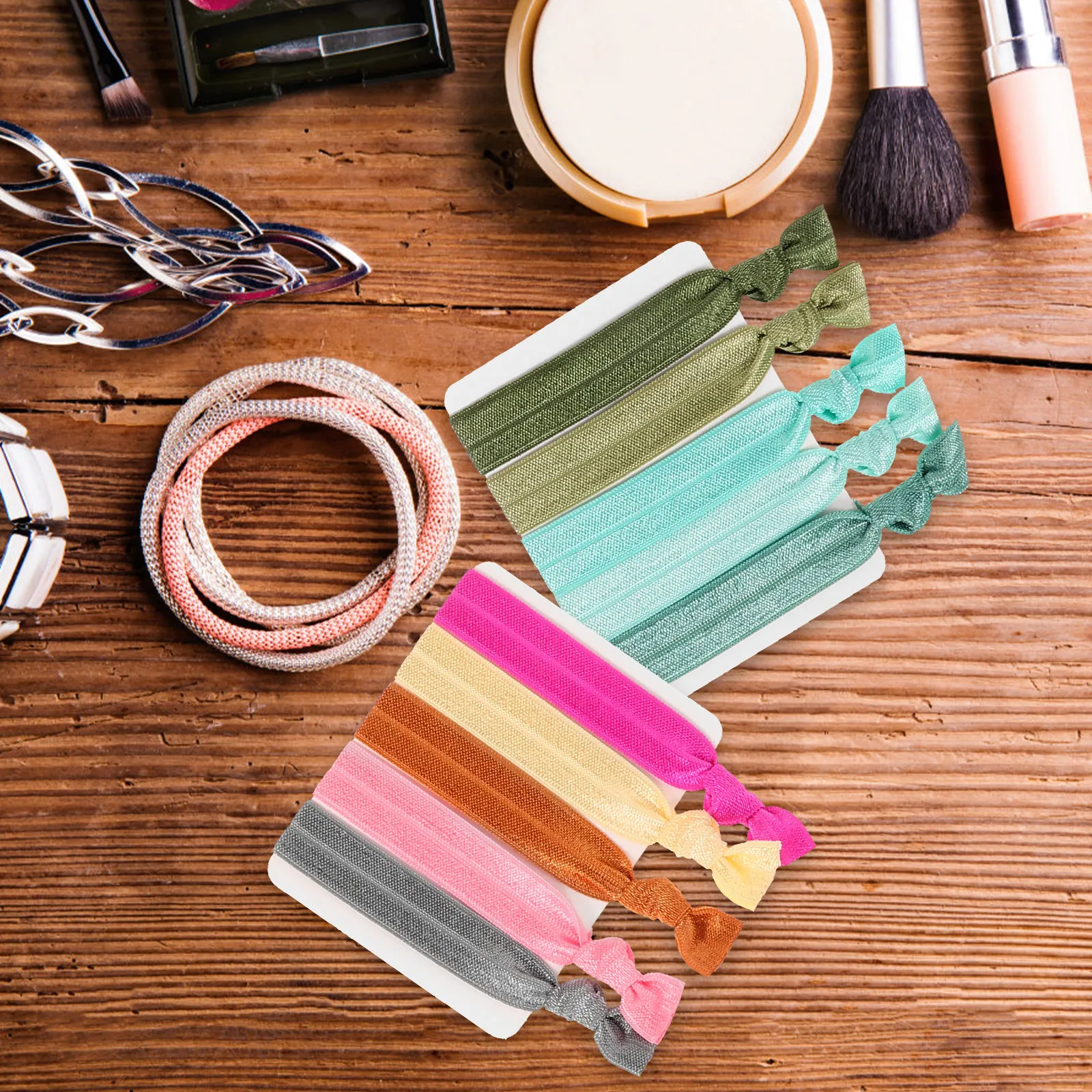 

25Pcs Colorful Hair Ties Mini Hair Accessories for Girls Elastic Ribbon Ponytail Holders Adorable Styling Tools Birthday Photo