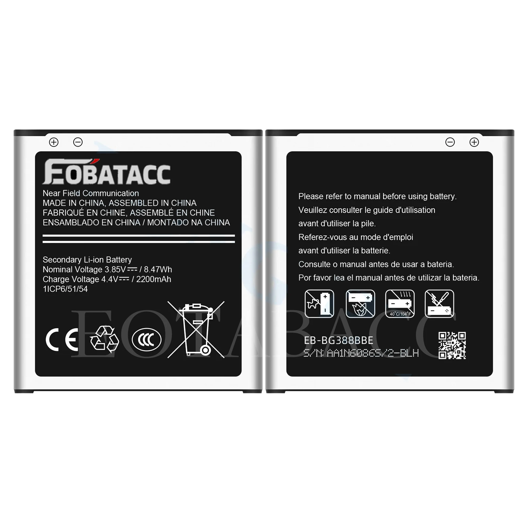 EOTABACC New 100% High Quality EB-BG388BBE Battery For Samsung Galaxy Xcover3/SM-G388F/R3 mobile phone Bateria+ Free Tools