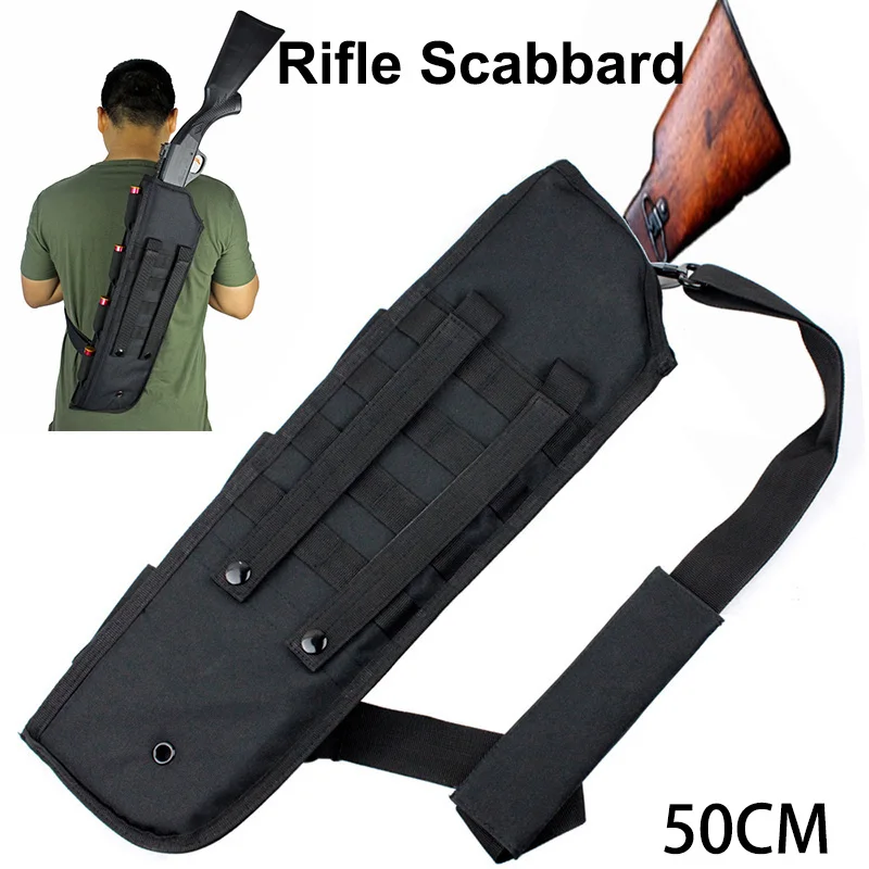 Tactical Shotgun Rifle&Knife Backpack Outdoor Hunting Accessories Molle Air Gun Holster Protective Shoulder Bag