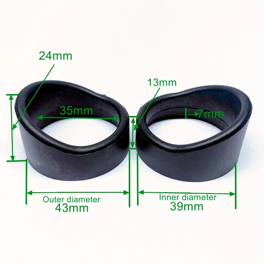 2PC 36-42mm Binoculars Microscope Telescope Big Rubber Eyepiece Shade Soft Eyeshield Eye Lens Guards Shield Cover Cup Hood Lab