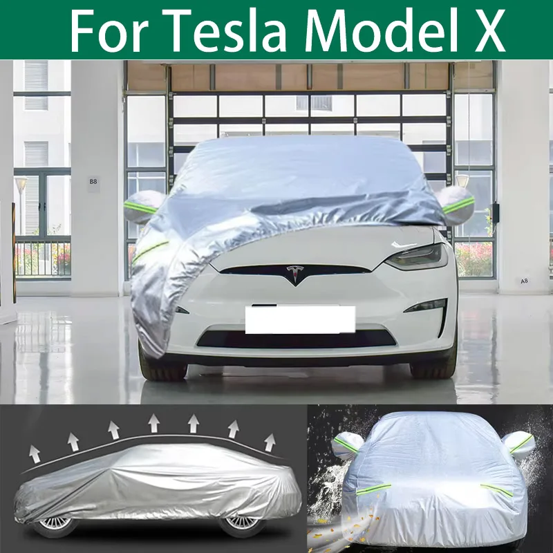 

For Tesla Model X Car Cover Dustproof Outdoor Protection UV Snow Resistant Sun rainproof waterproof cover for car accessories
