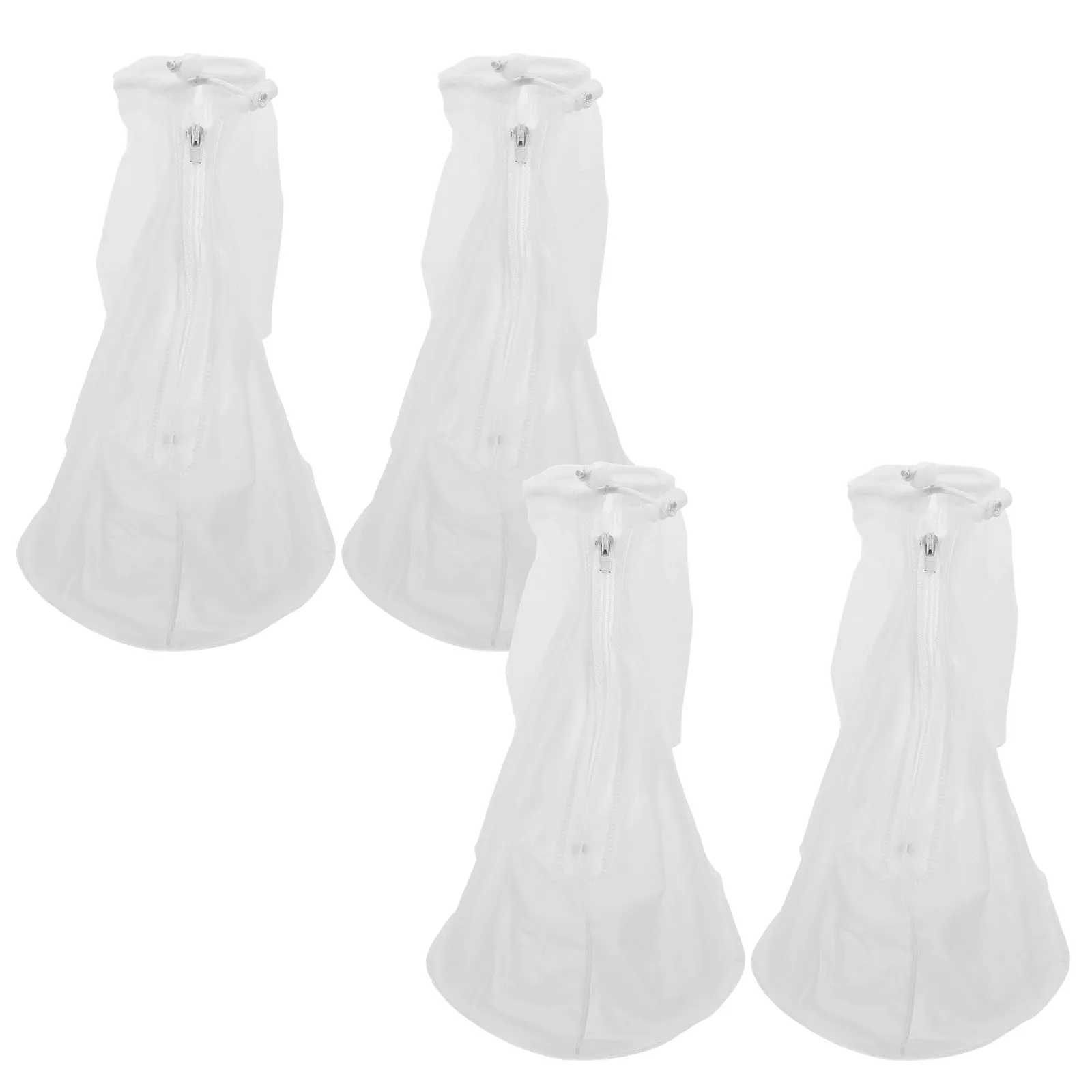 

2 пары силиконовых чехлов для обуви, водонепроницаемые, защита от дождя, противоскользящие, для взрослых, для ежедневных поездок, защита от дождя и снега