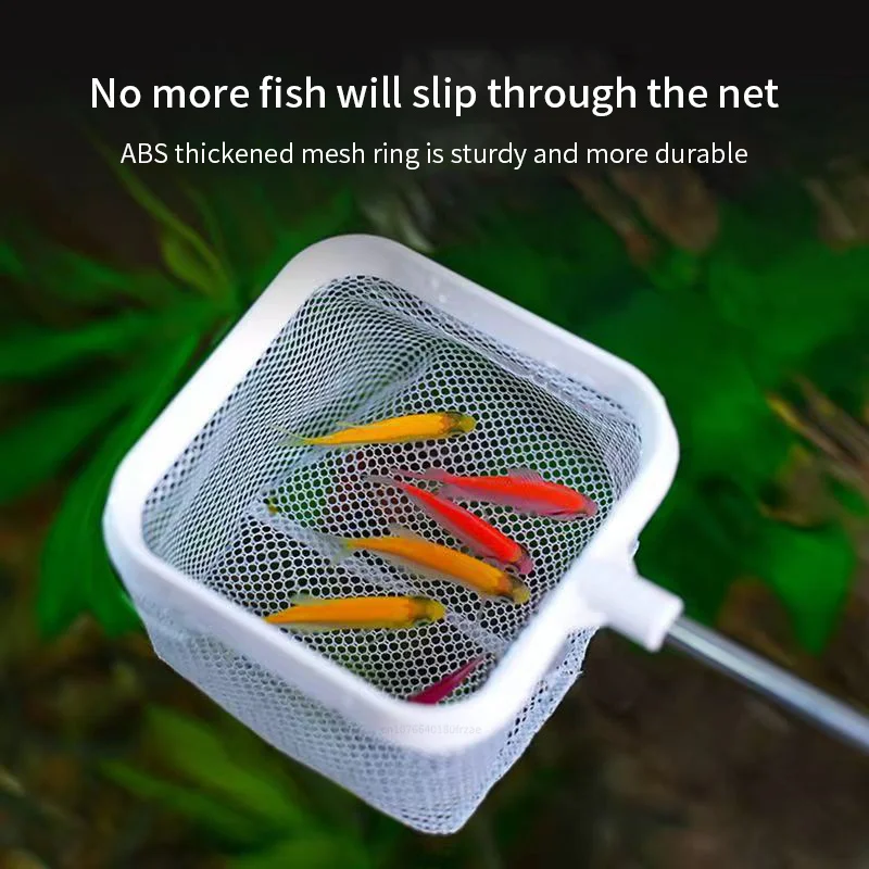 Fishing Landing Net Rustproof Corrosion Resistant Stainless Steel Fishing Net For Catchin Fish Shrimp Tank Aquarium Accessories