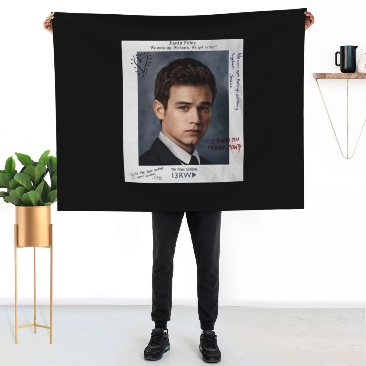 JUSTIN FOLEY - 13RW FINAL SEASON Throw Blanket Lightweight Warm Blanket for Travel Camping